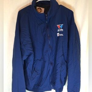 Vintage 1990s Mark Martin NASCAR Valvoline Windbreaker Bomber Jacket Size XL